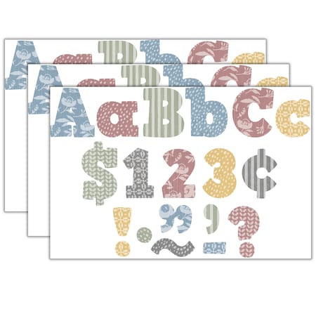 Teacher Created Resources Classroom Cottage 4in. Bold Block Letters Combo Pack, 690PK 7194